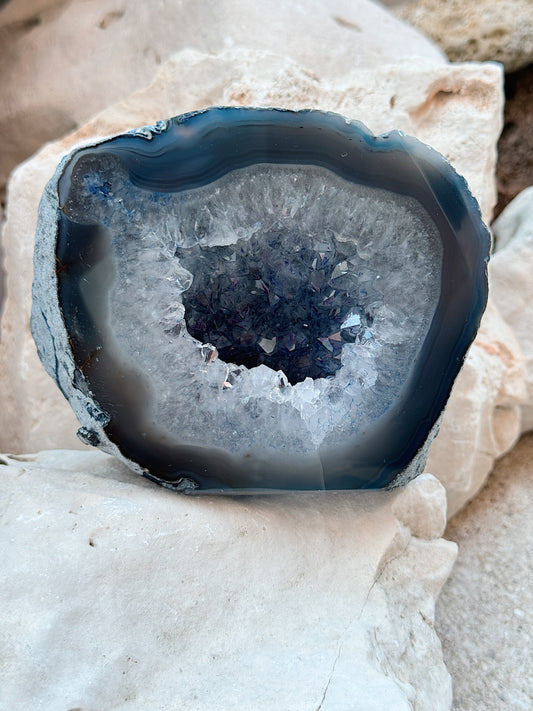 Geodo de Ágata Azul