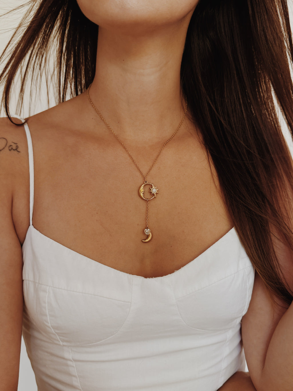 Colar Soluna Selenite