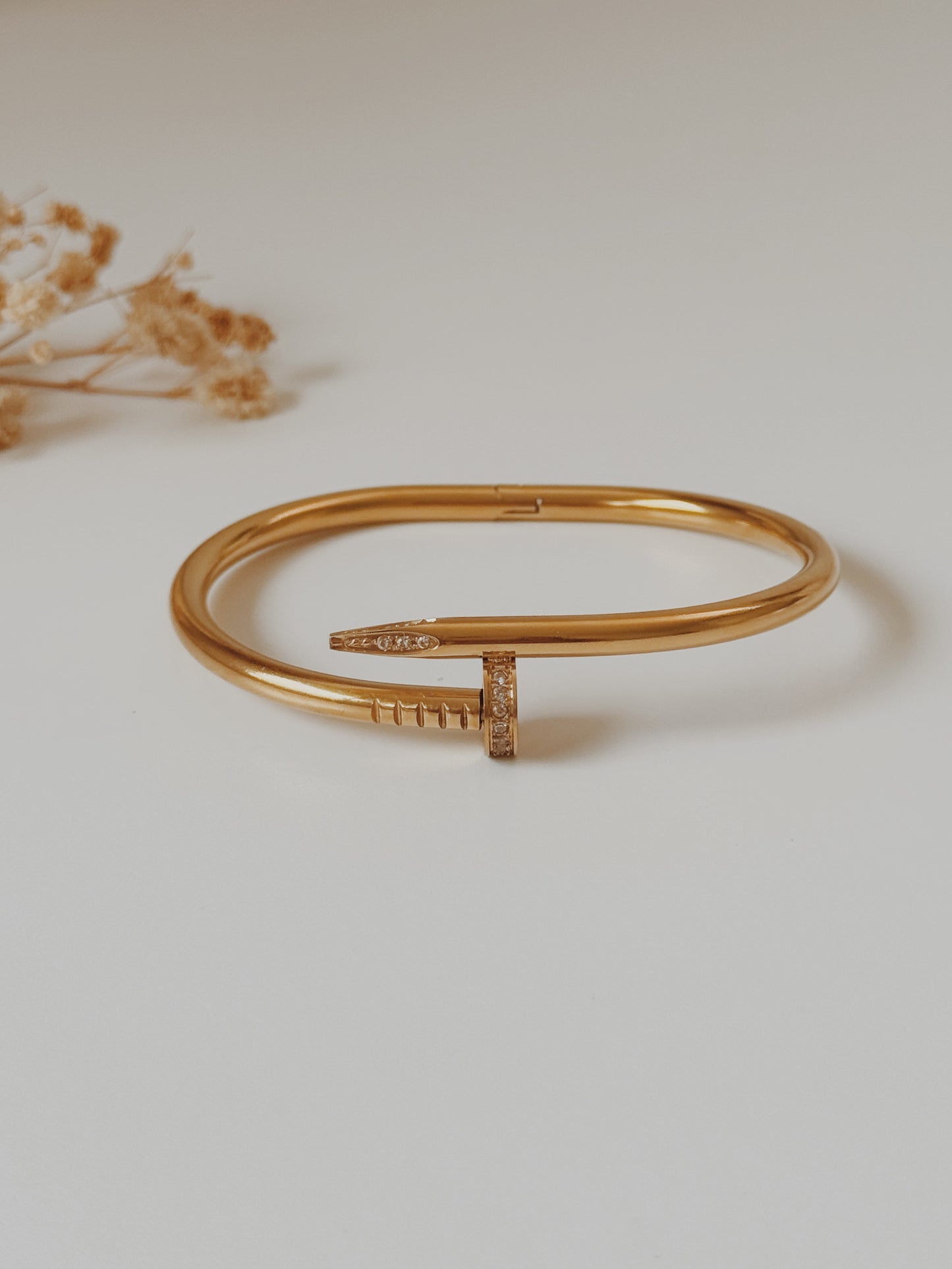 Pulseira prego zirconias