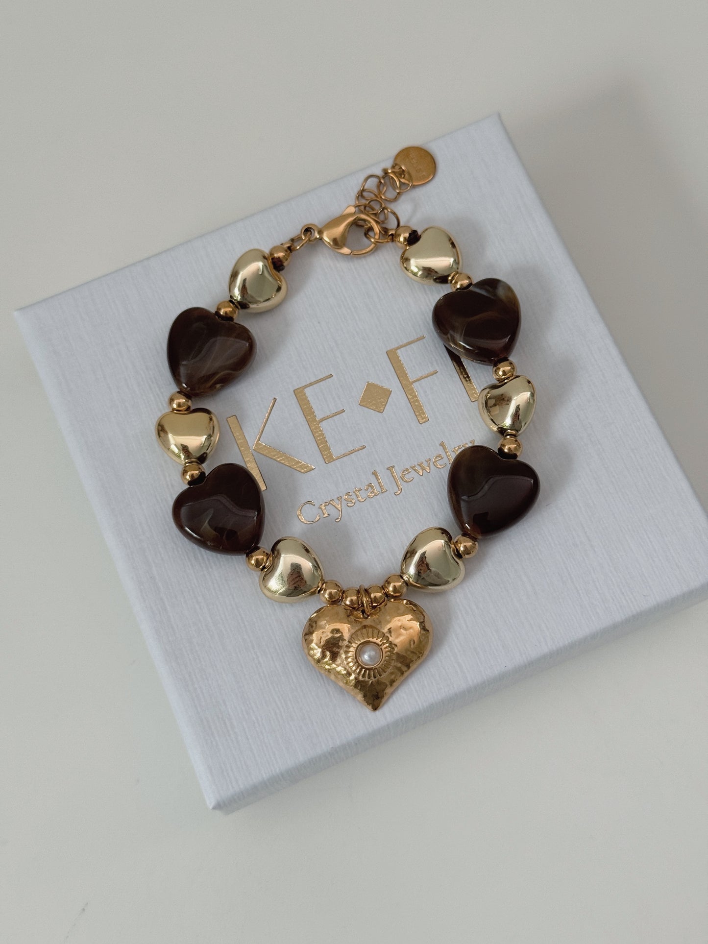 Pulseira Heart Brown