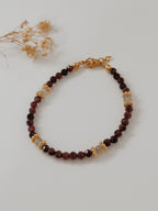 Pulseira Paola Granada e Labradorite