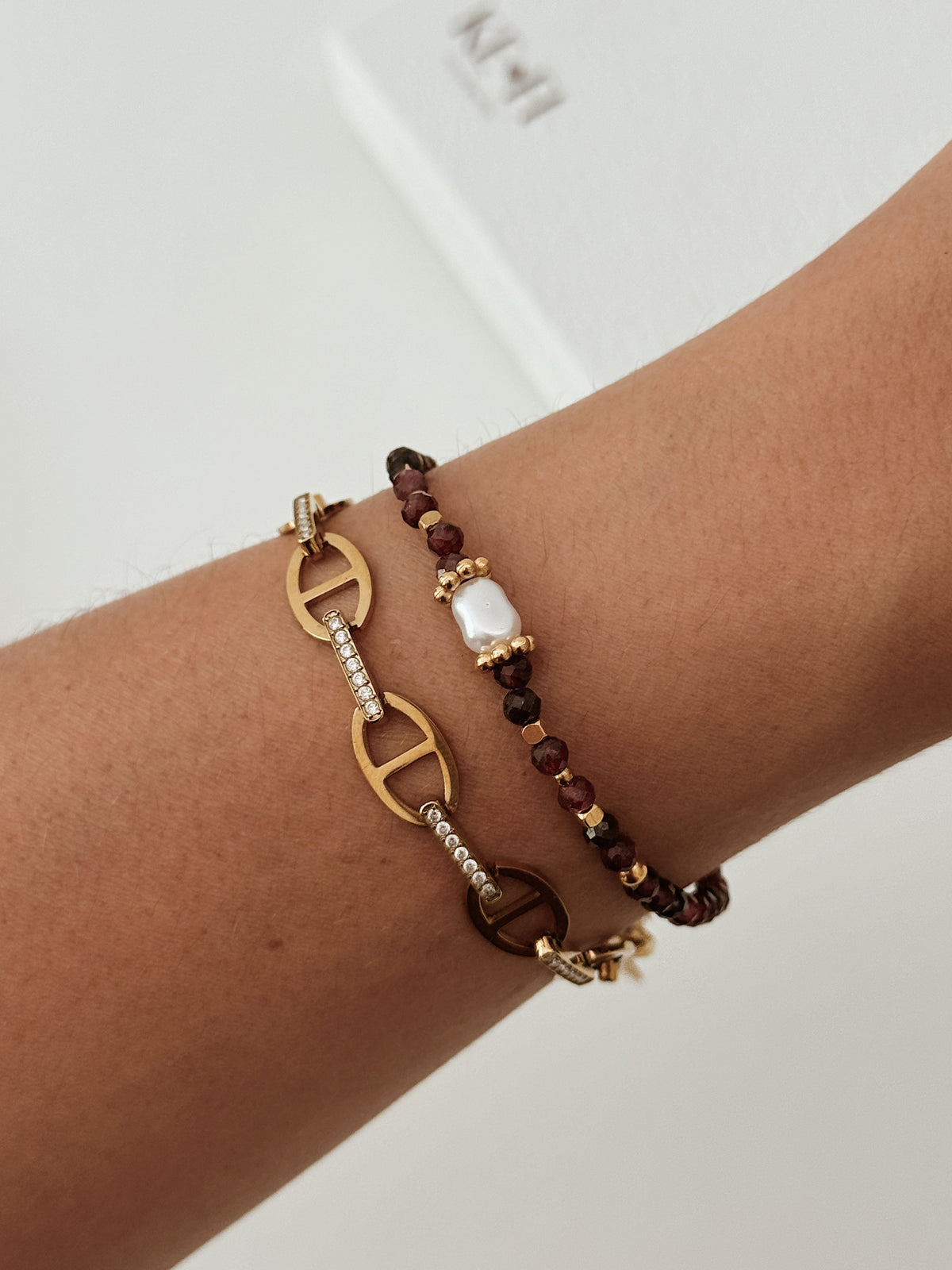 Pulseira Granada | pérola