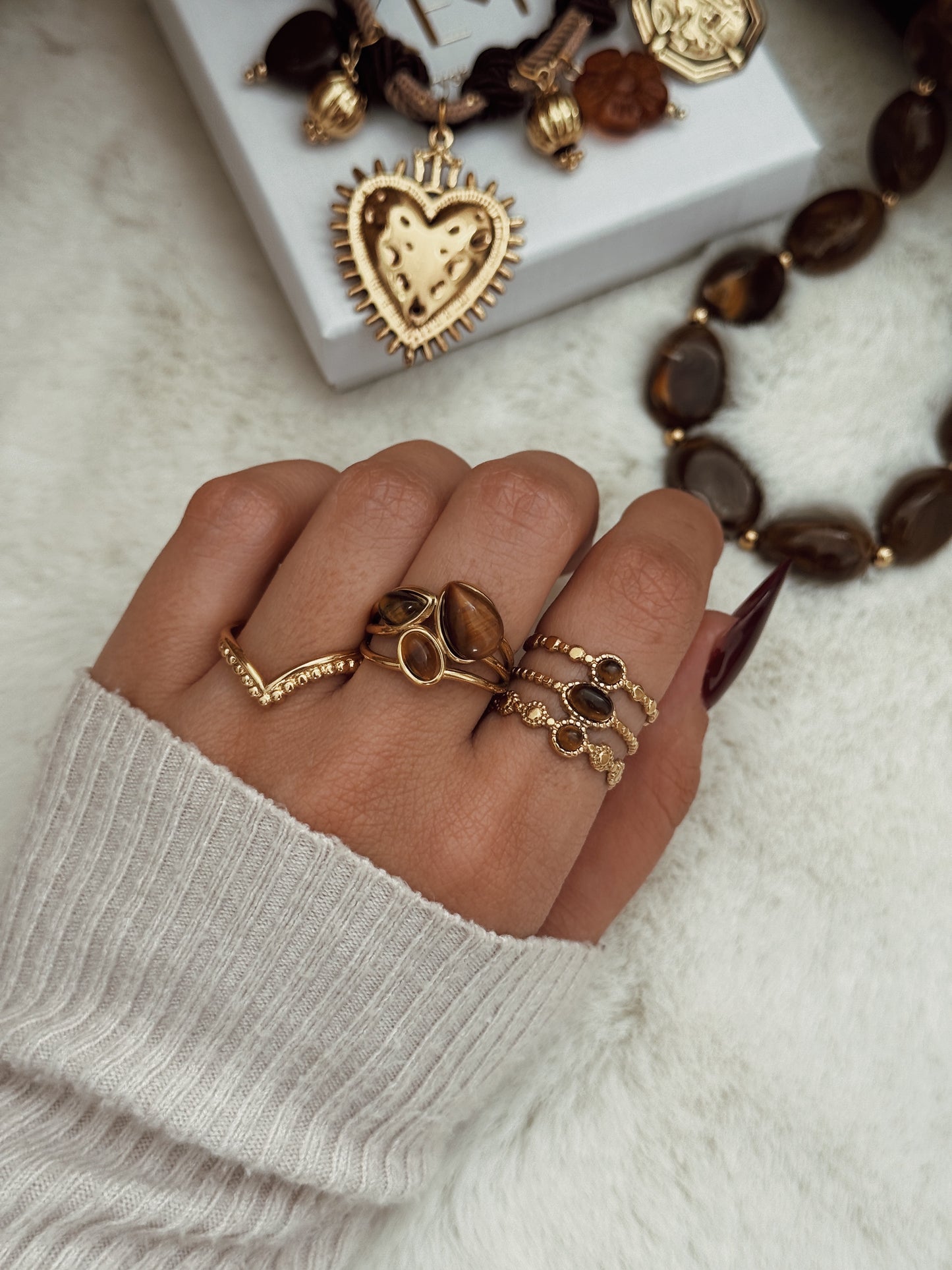 Anel Kaya Olho de Tigre