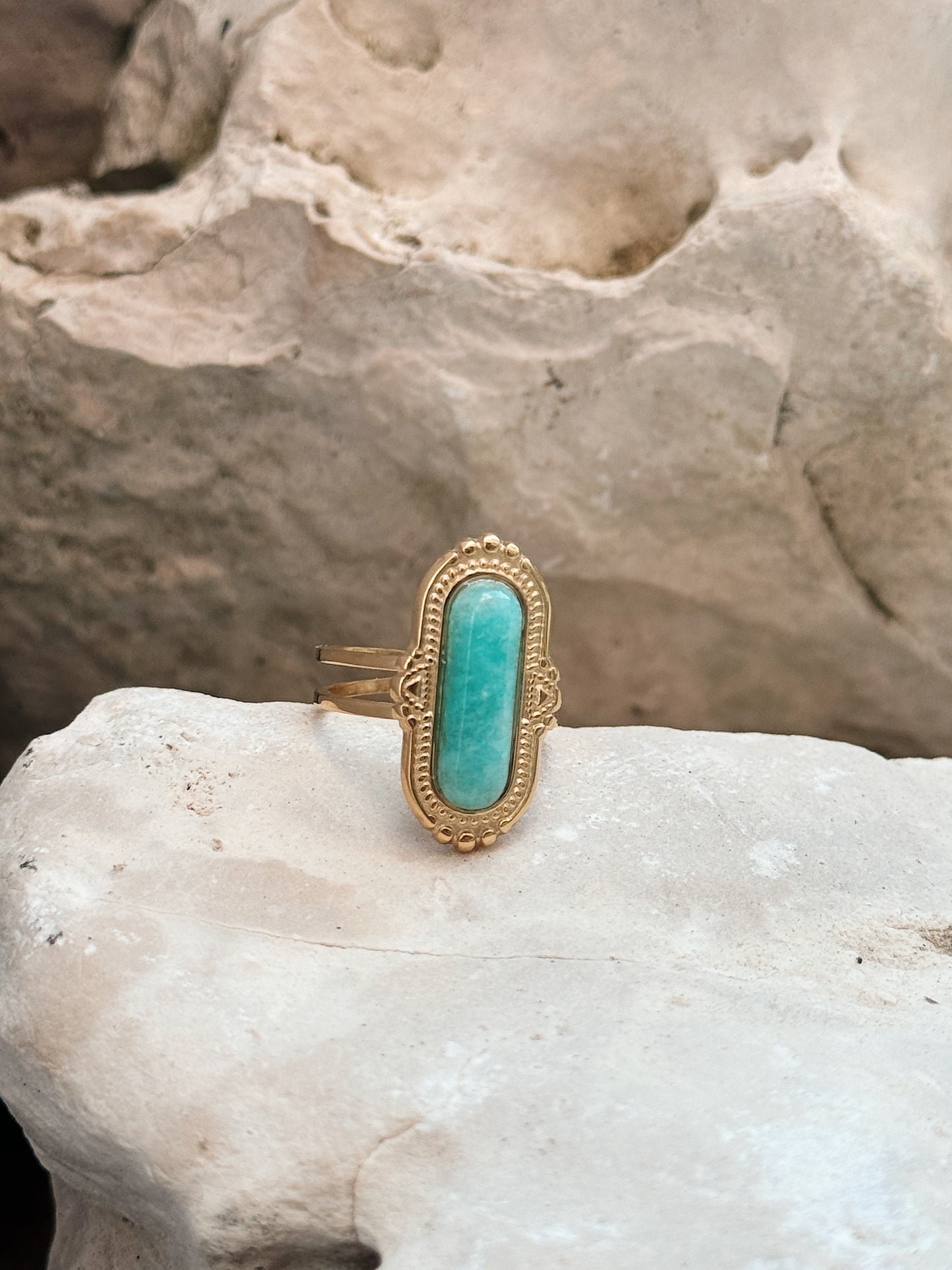 Anel Aqua Amazonite