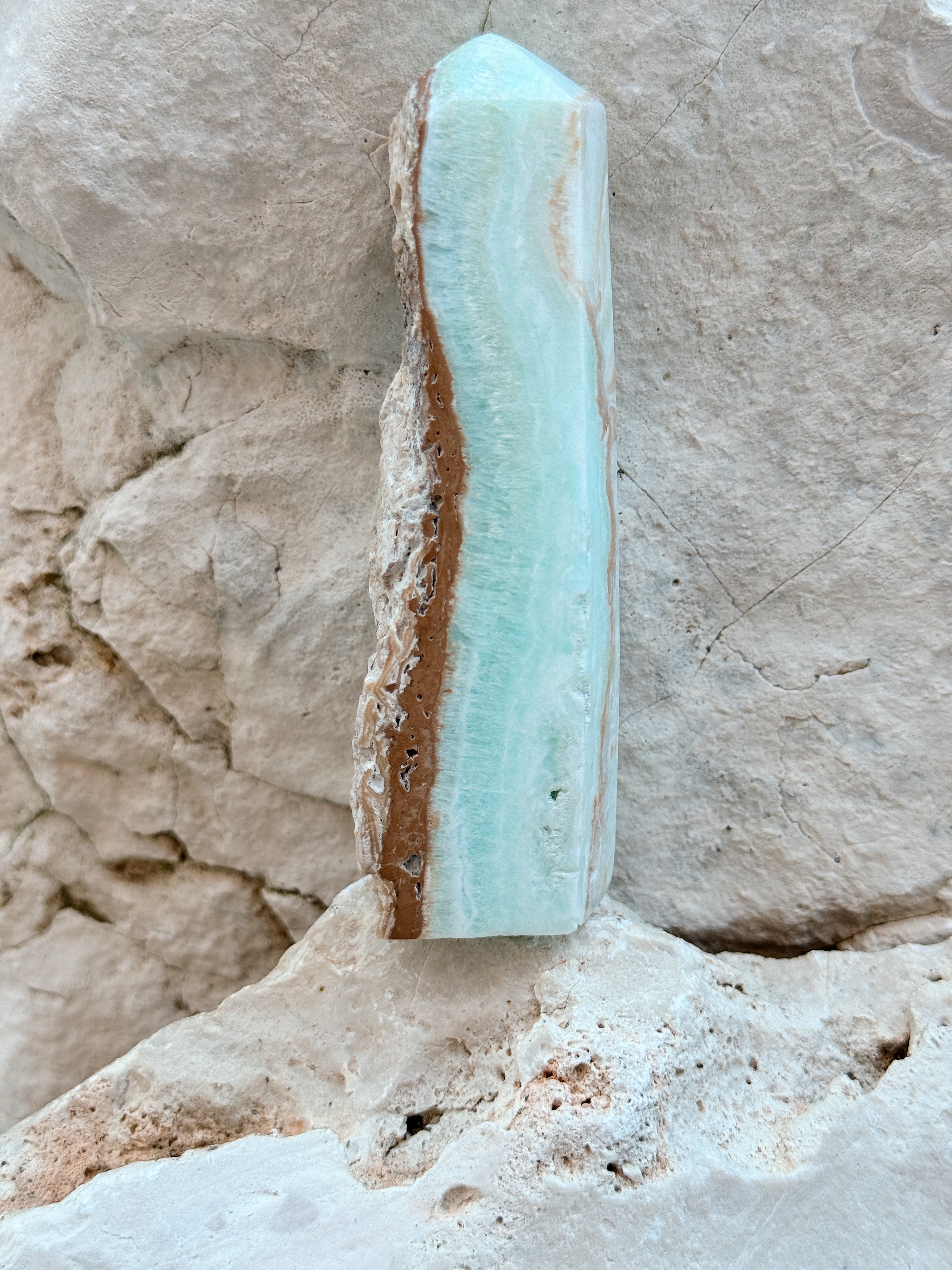 Obelisco de Aragonite Azul I