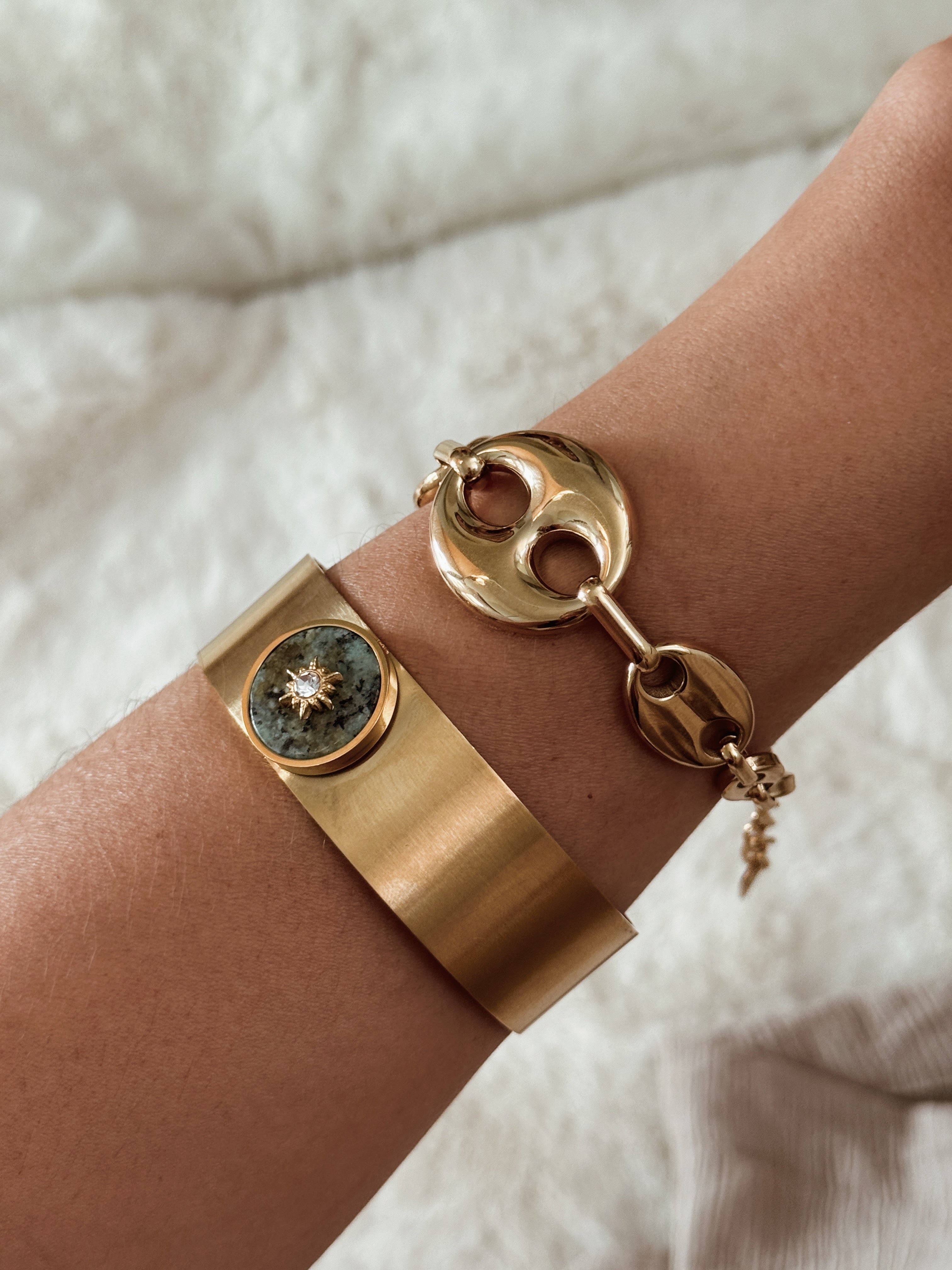 Pulseira rígida | crisocola