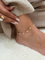 Pulseira de pé | mini conchas