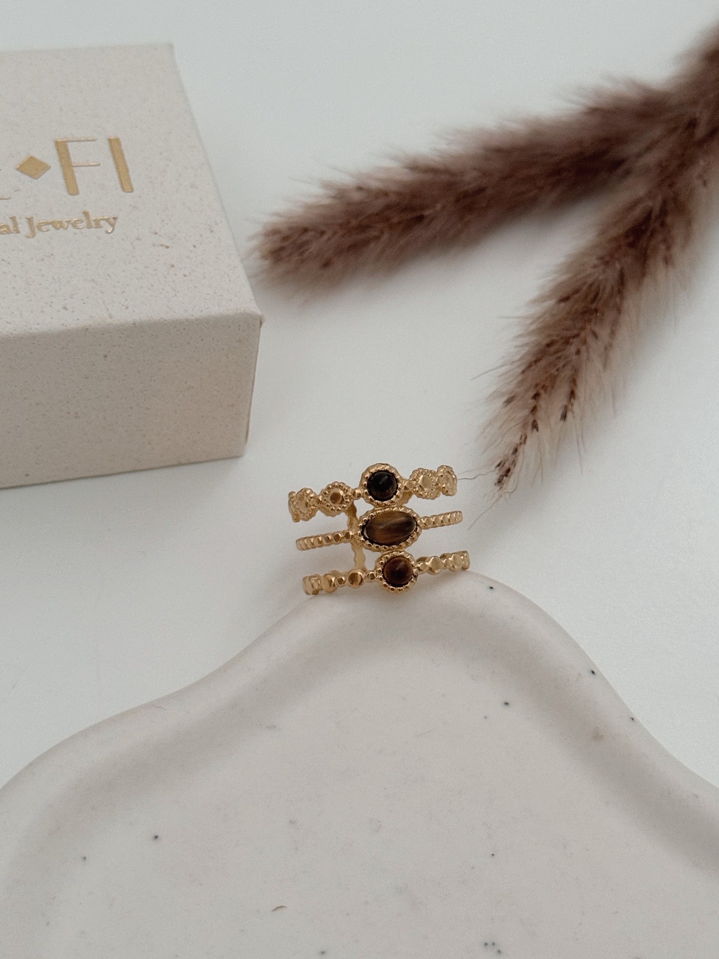 Anel Kaya Olho de Tigre