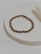 Pulseira Quartzo fumado facetado