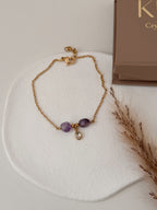 Pulseira Consciência ( ametista )