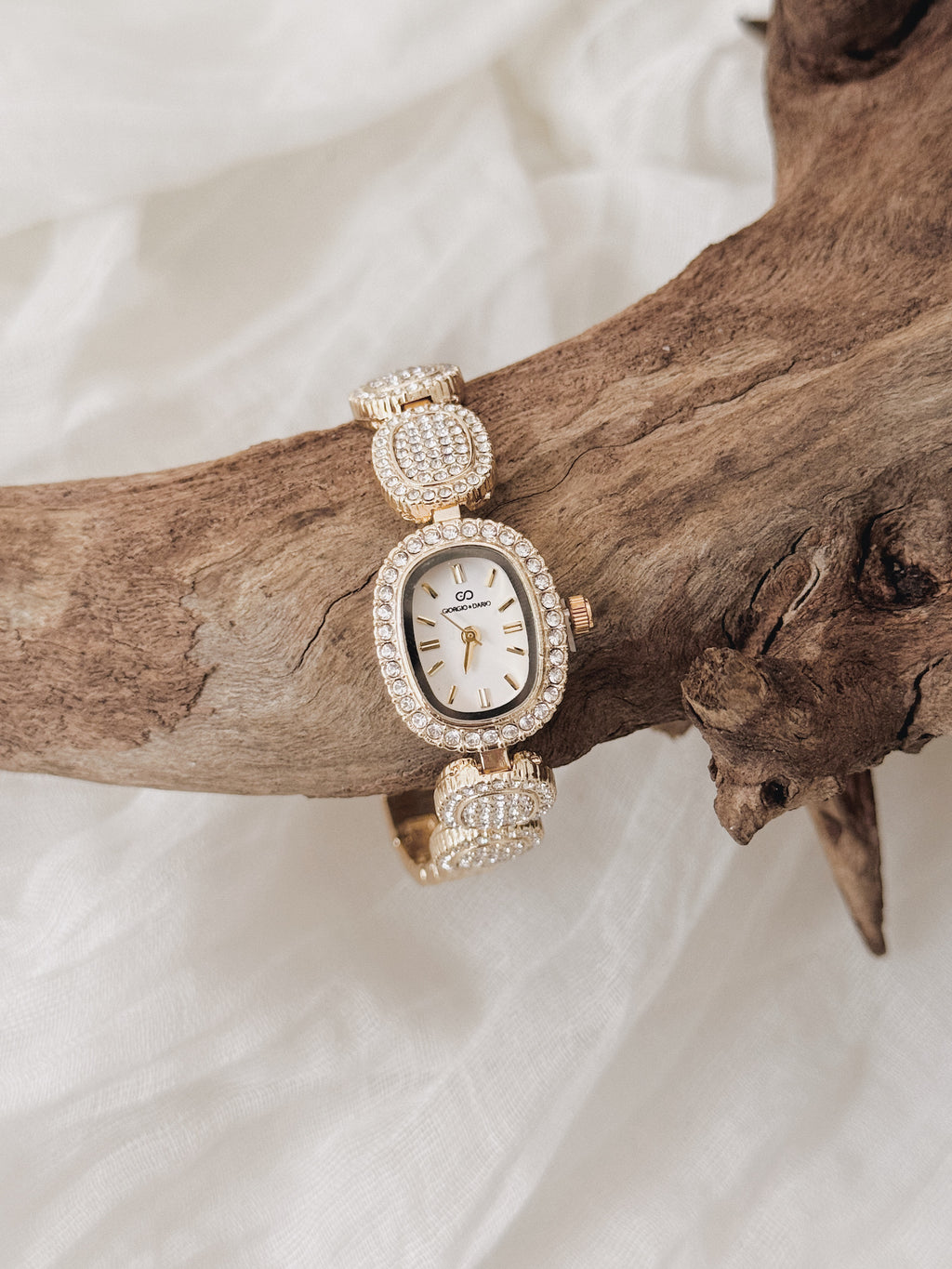 Relógio Giorgio Imperial Gold | mostrador branco