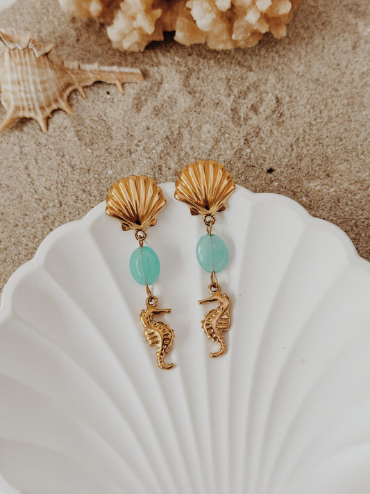 Brincos Summer Amazonite