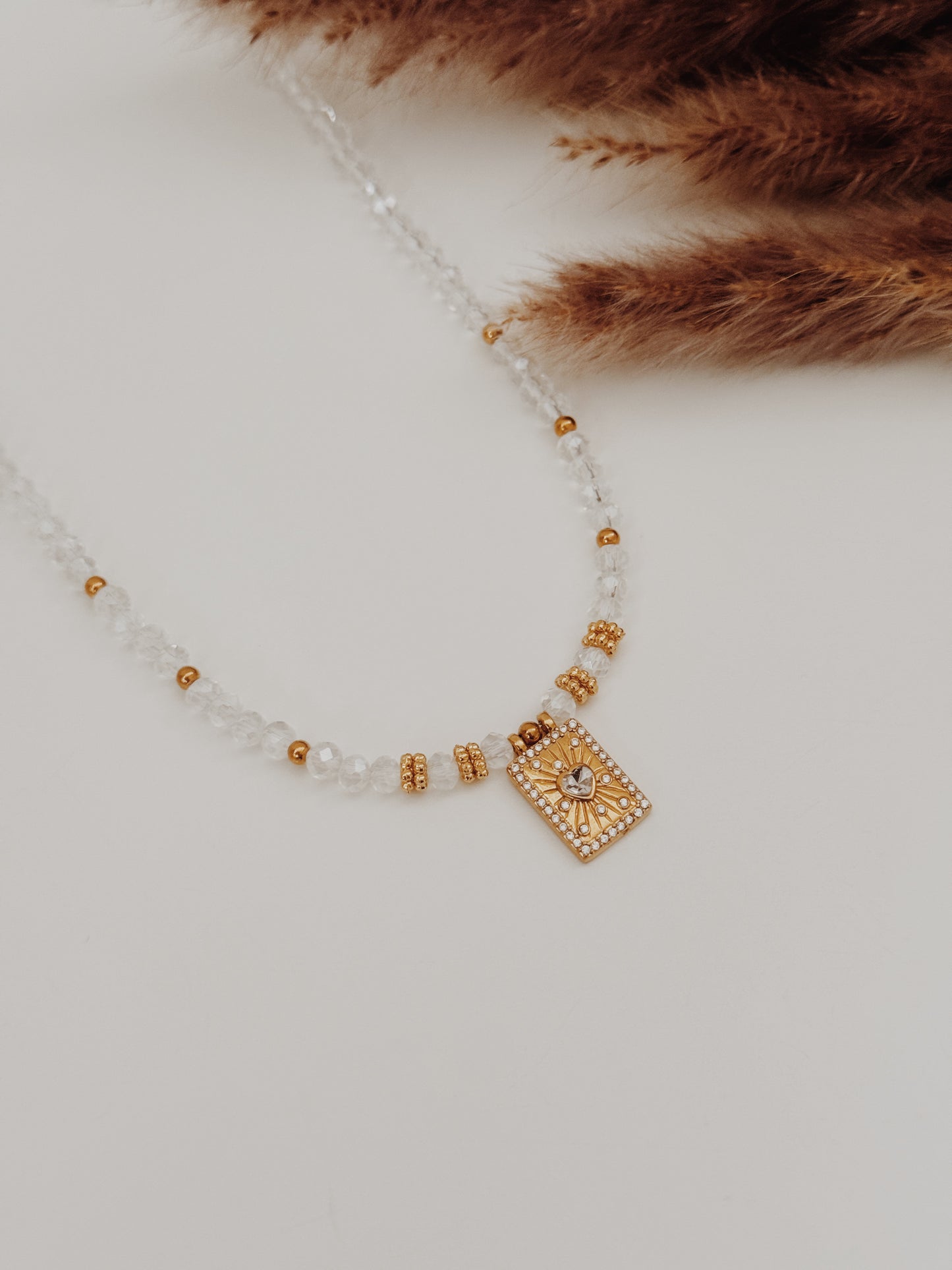Colar Althea Quartzo Cristal
