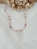 Gargantilha Alma Rosa | quartzo rosa