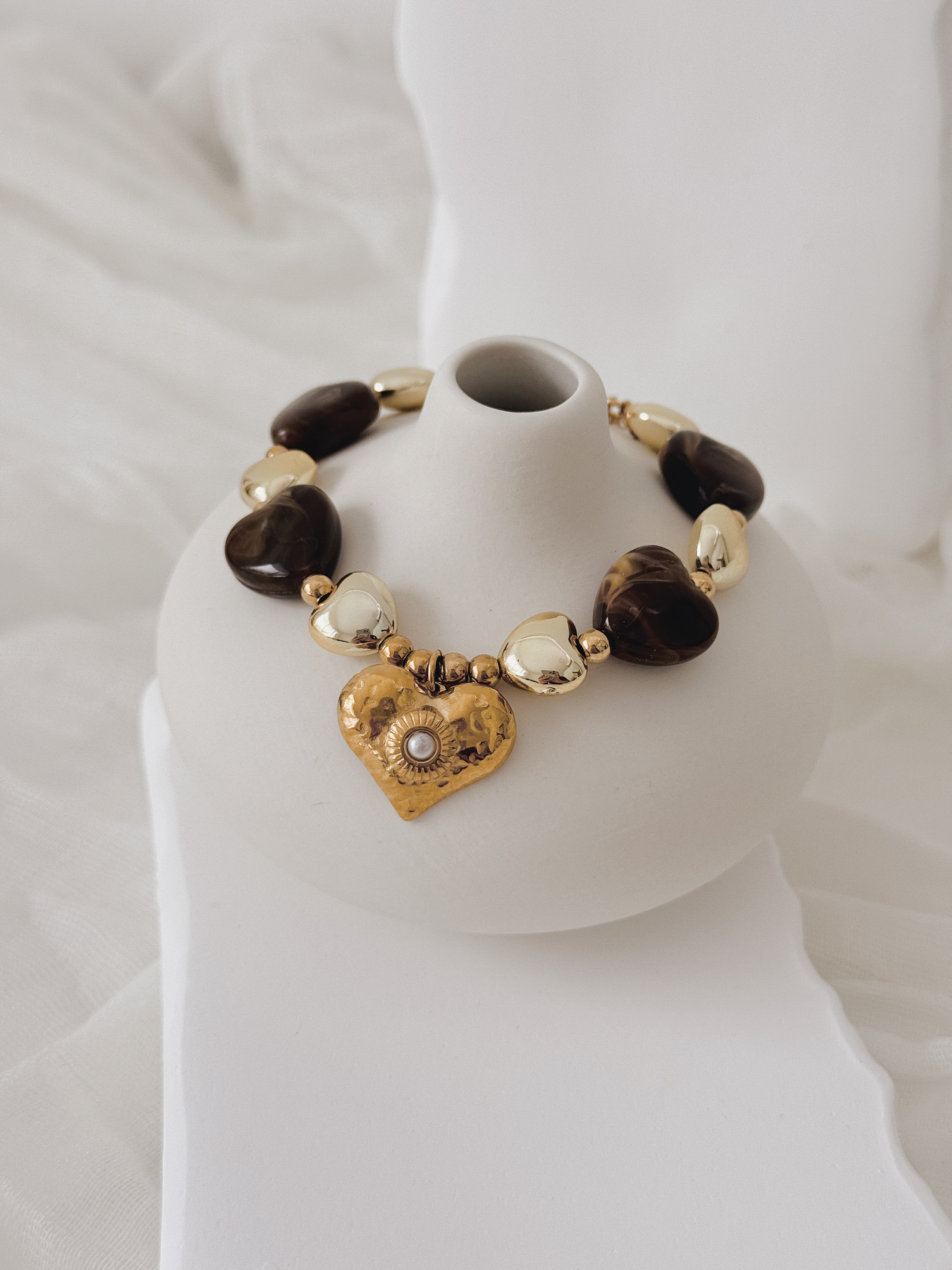 Pulseira Heart Brown