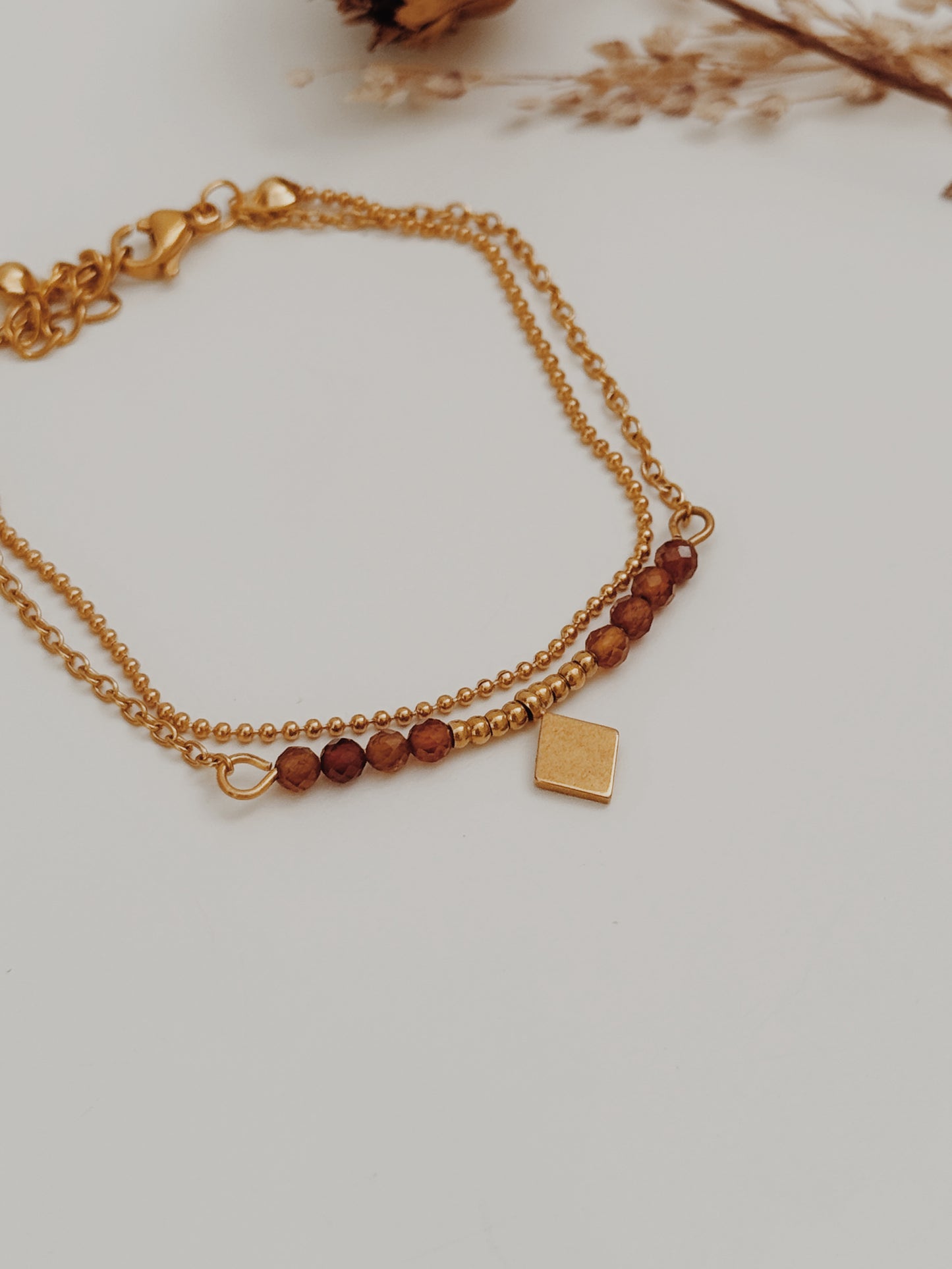 Pulseira dupla Âmbar