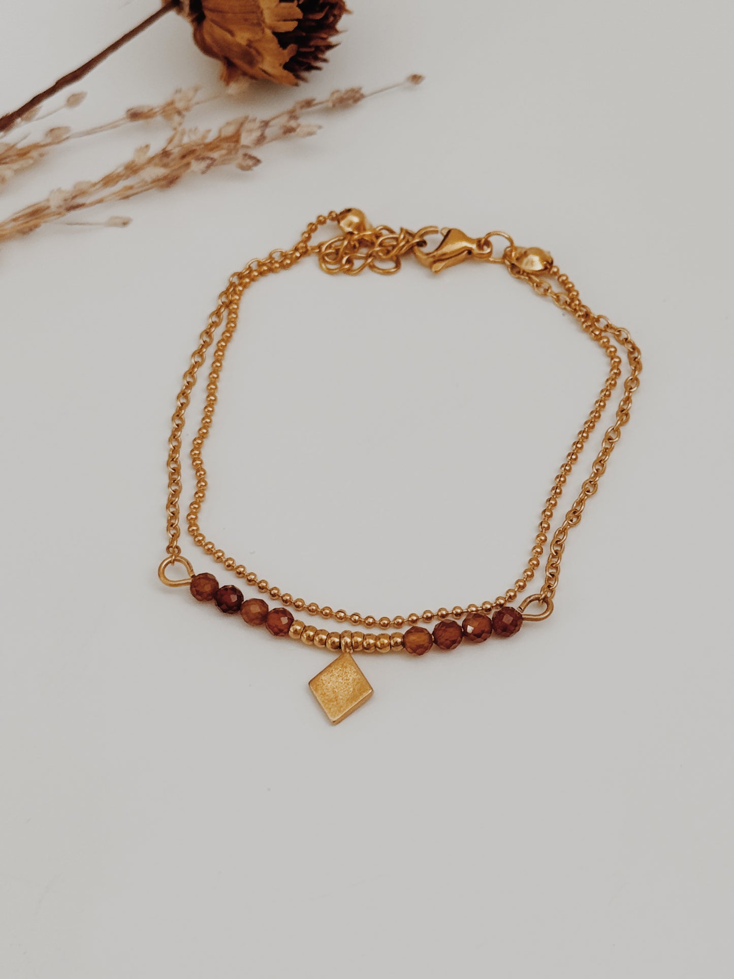 Pulseira dupla Âmbar