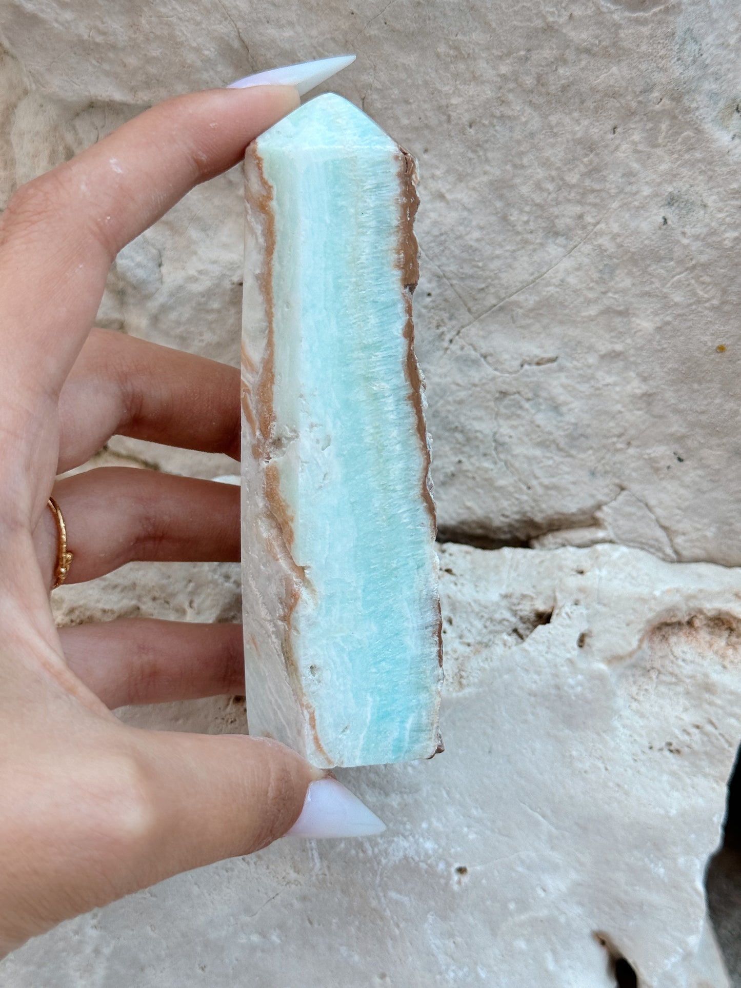 Obelisco de Aragonite Azul I