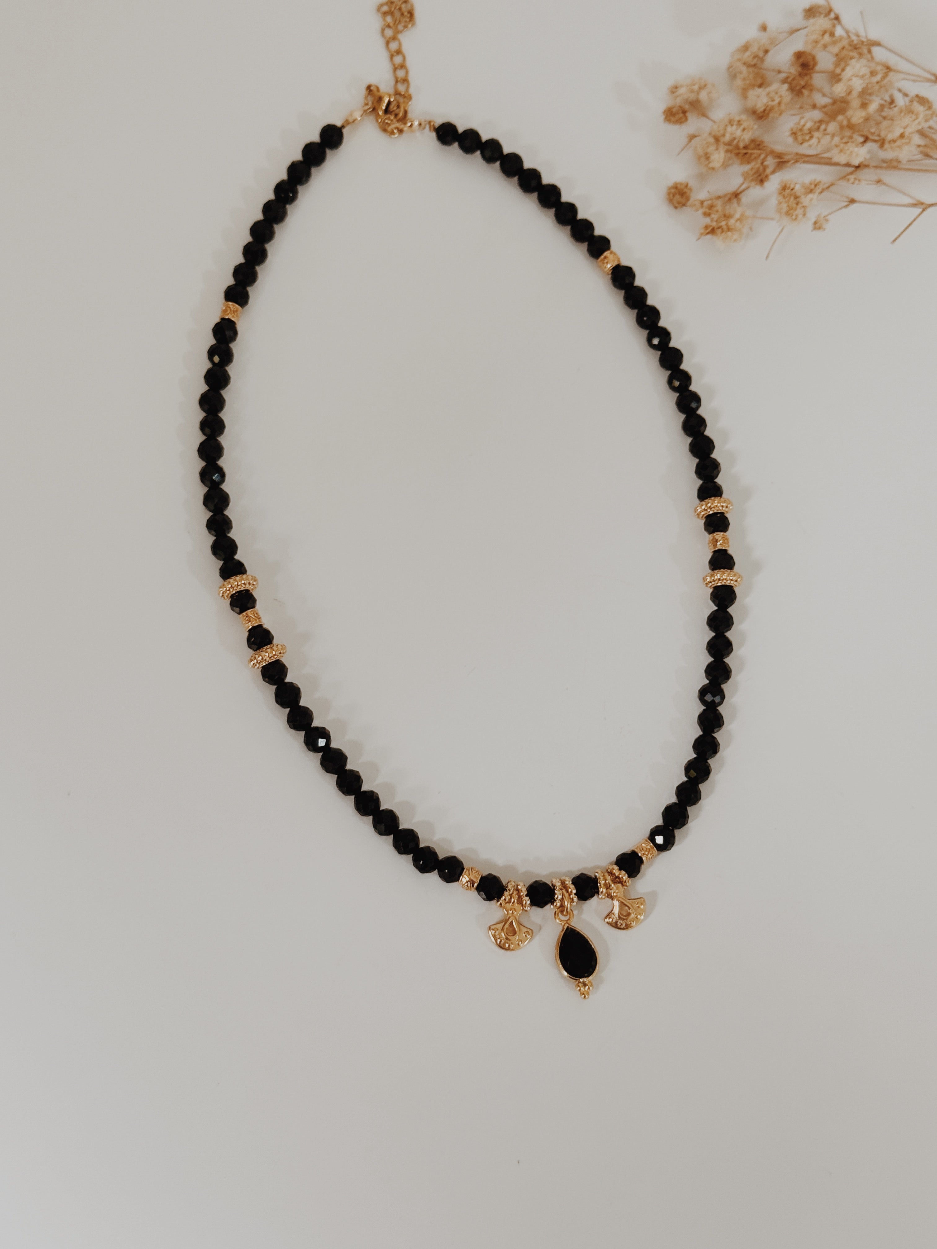 Colar Maya Turmalina Negra