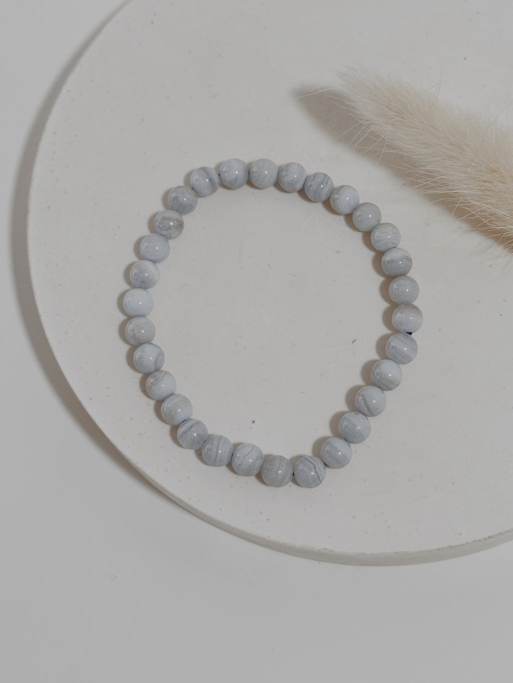 Pulseira Ágata Azul rendada