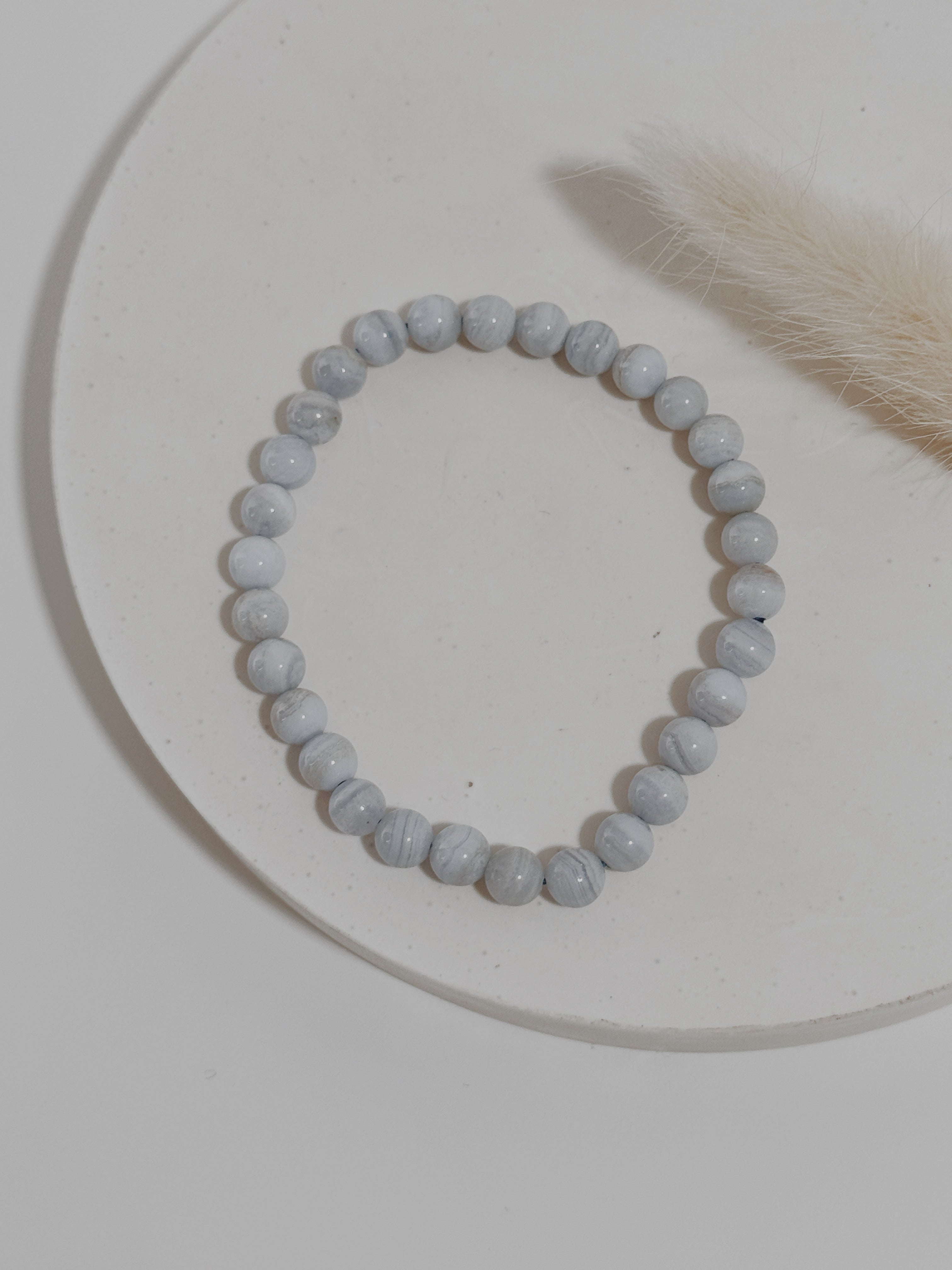Pulseira Ágata Azul rendada