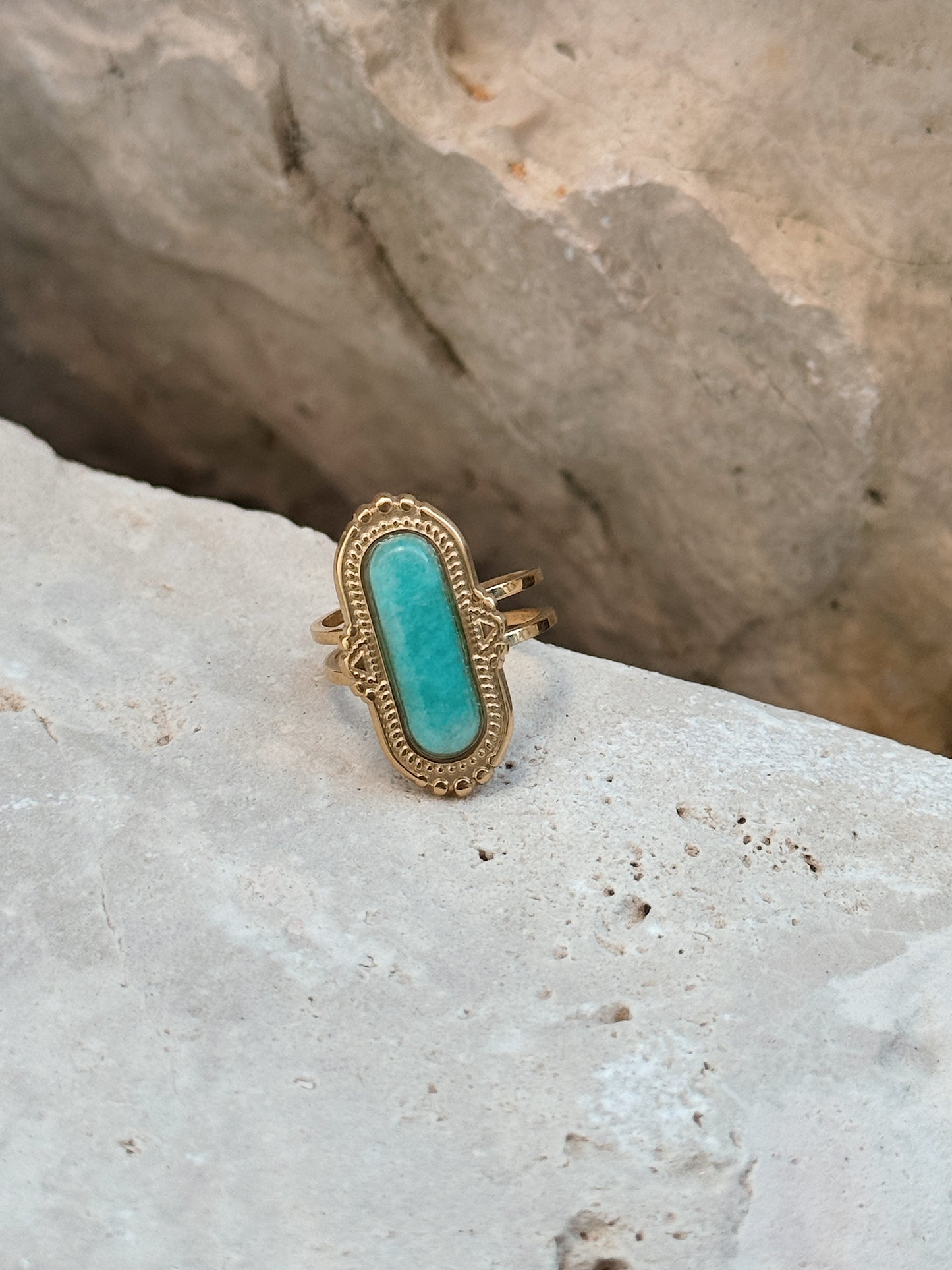 Anel Aqua Amazonite