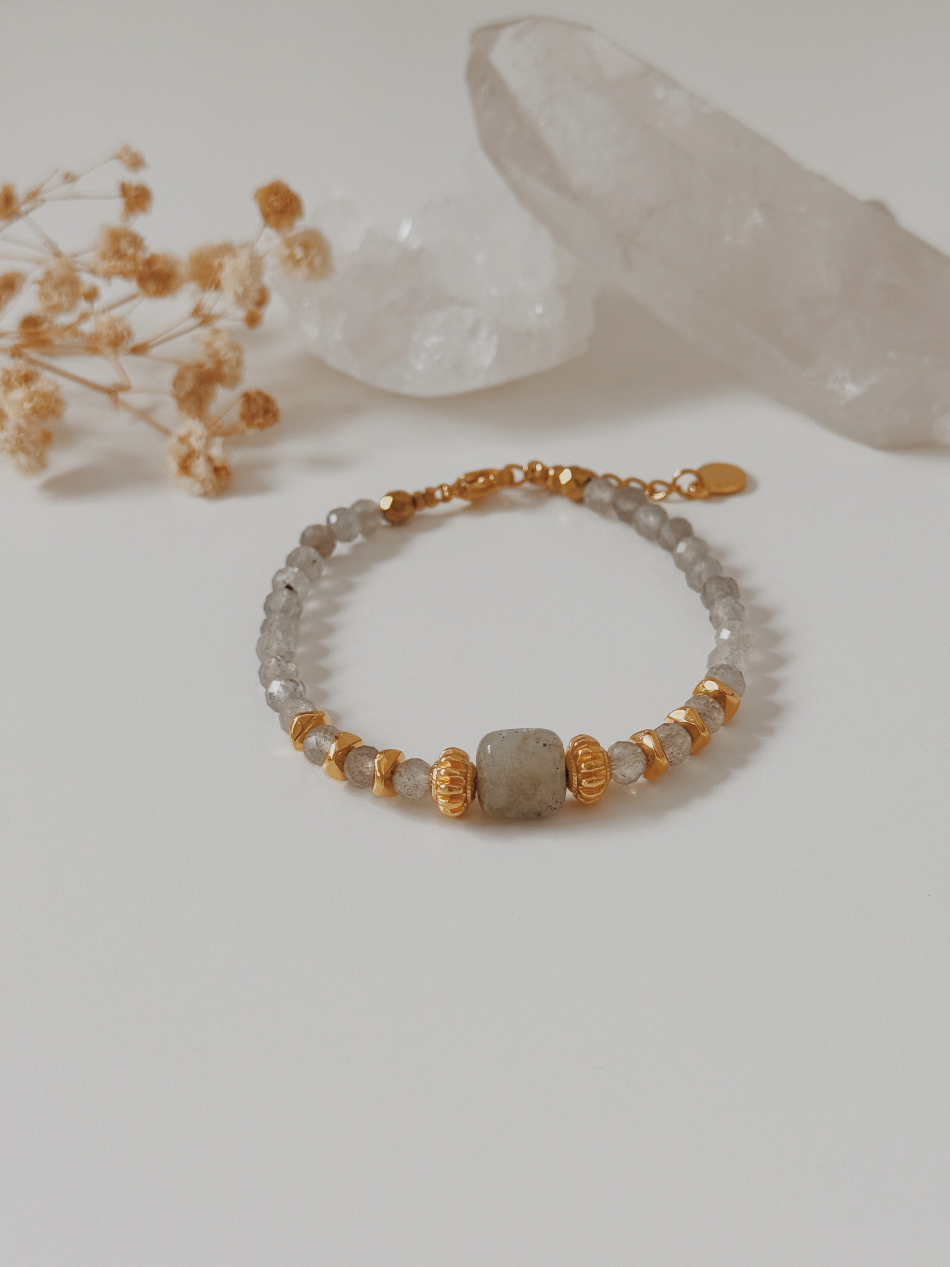 Pulseira chips Labradorite