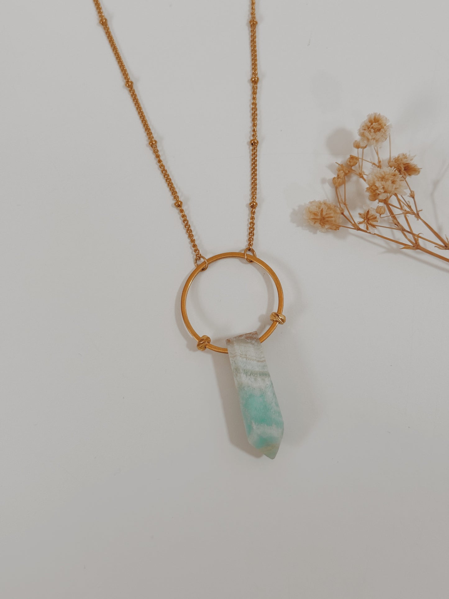Colar Agni Aragonite Azul