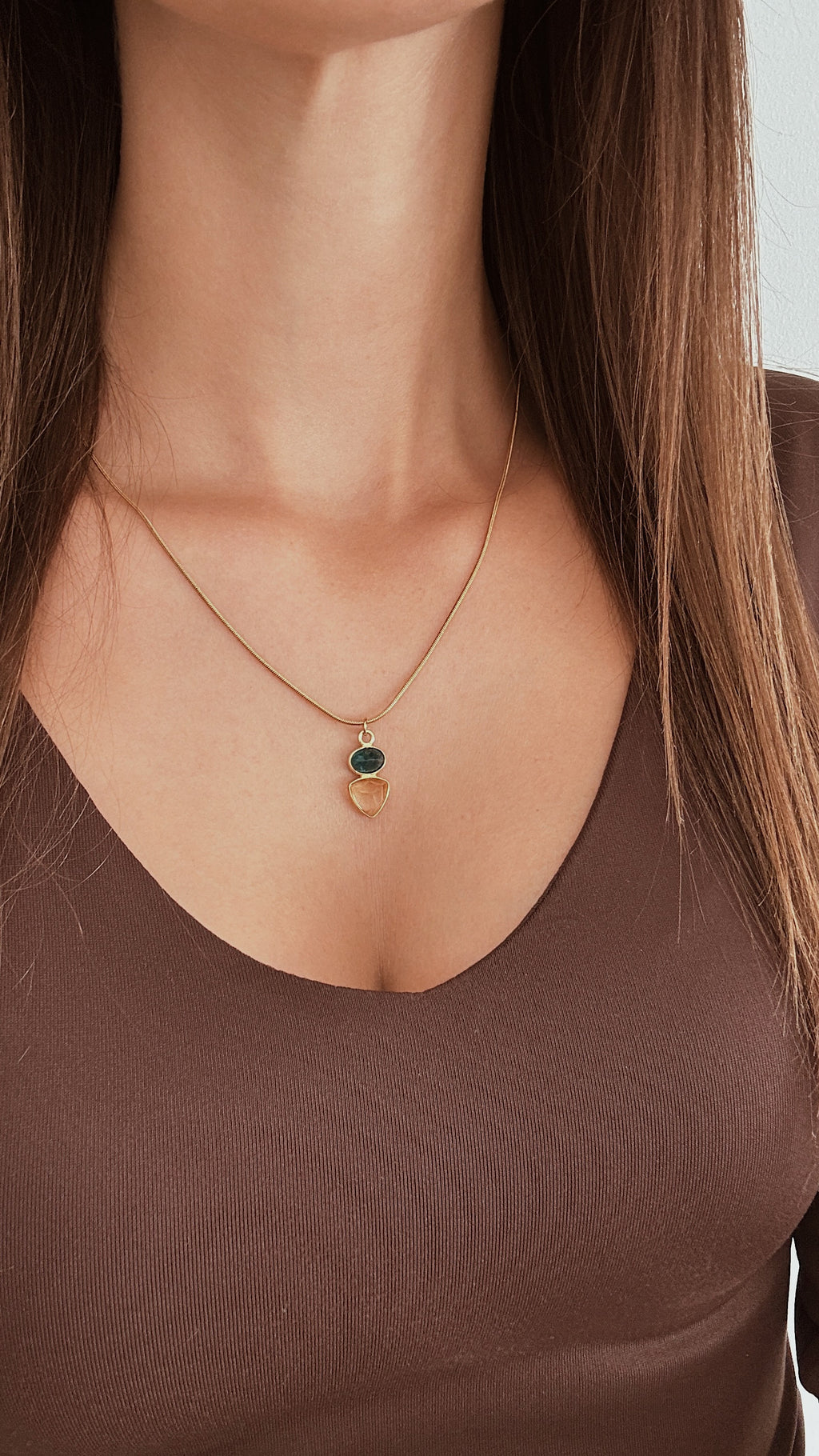 Colar Capri | Apatite e Citrino