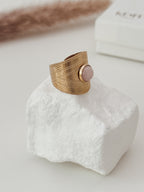 Anel Rosie | Quartzo Rosa