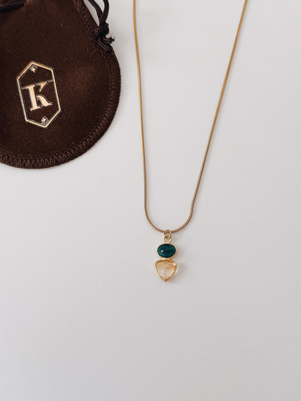 Colar Capri | Apatite e Citrino