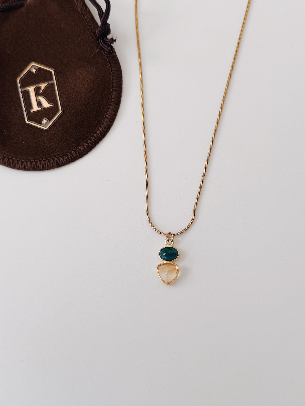 Colar Capri | Apatite e Citrino