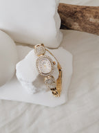 Relógio Giorgio Imperial Gold | mostrador branco