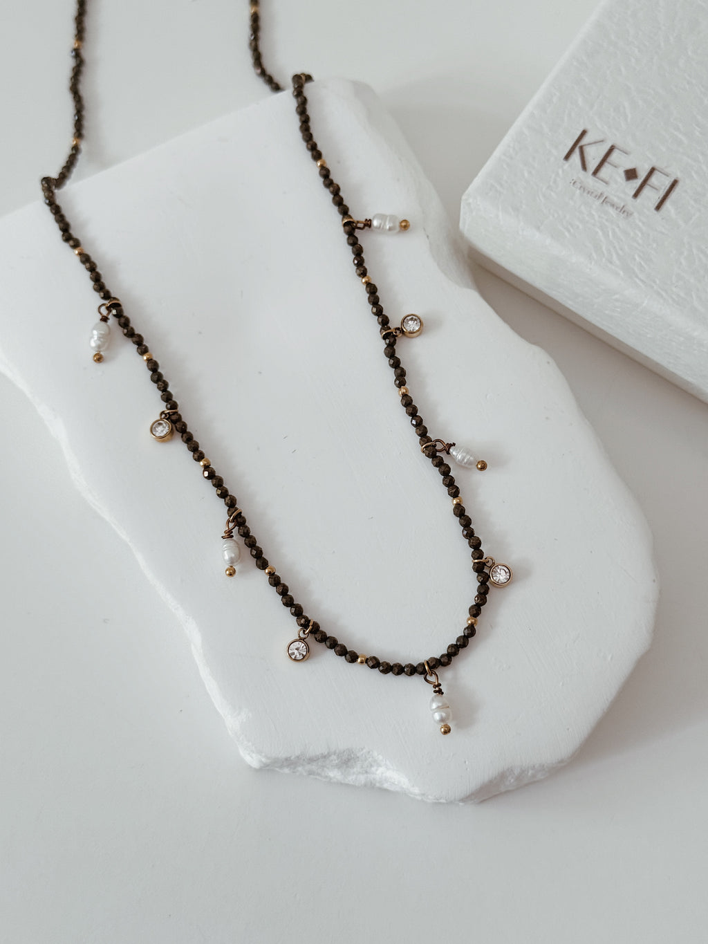 Colar de Pirite | pearl