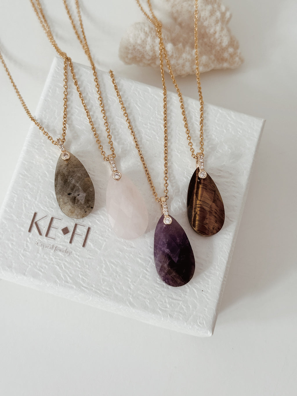 Colar Gota | cristais
