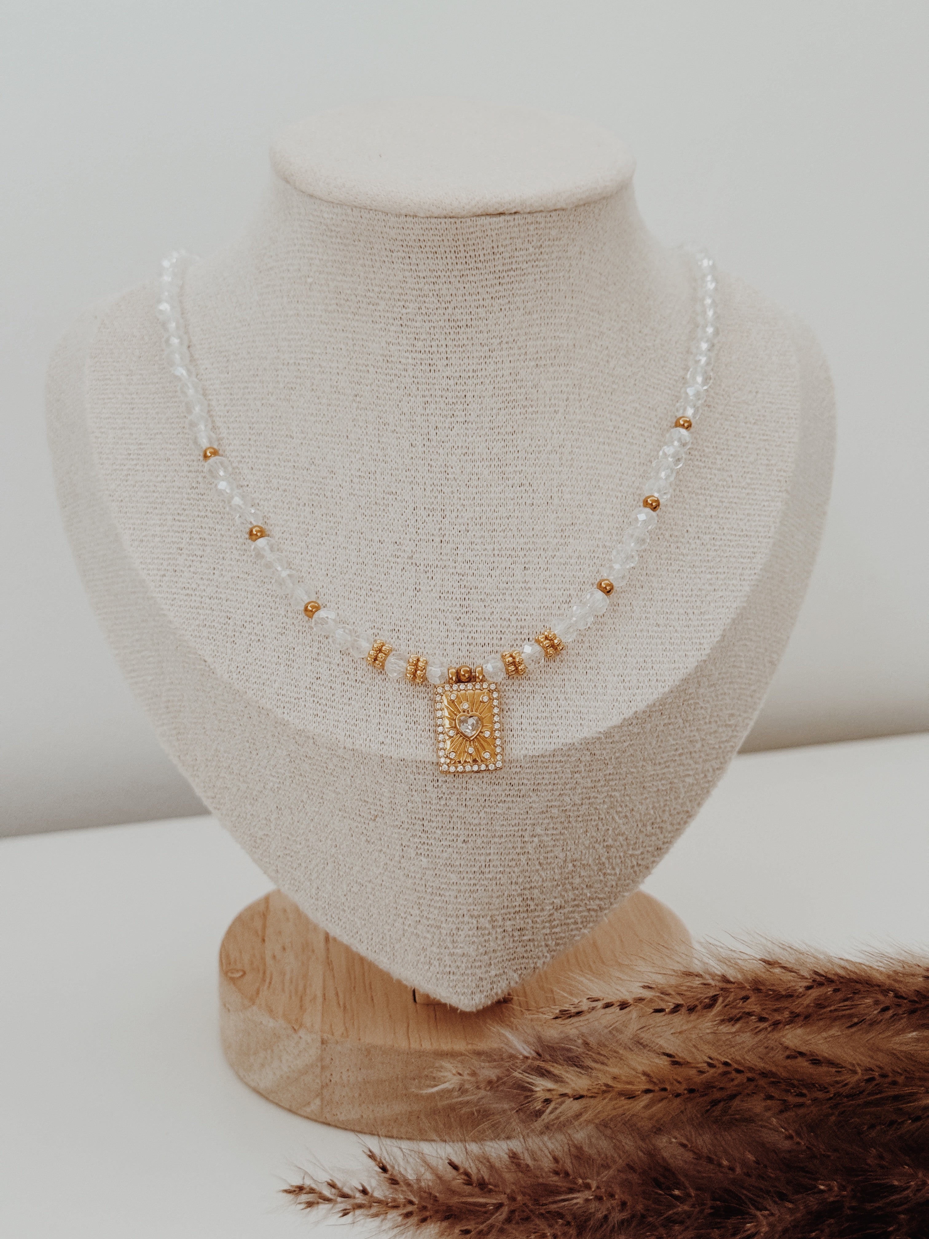 Colar Althea Quartzo Cristal
