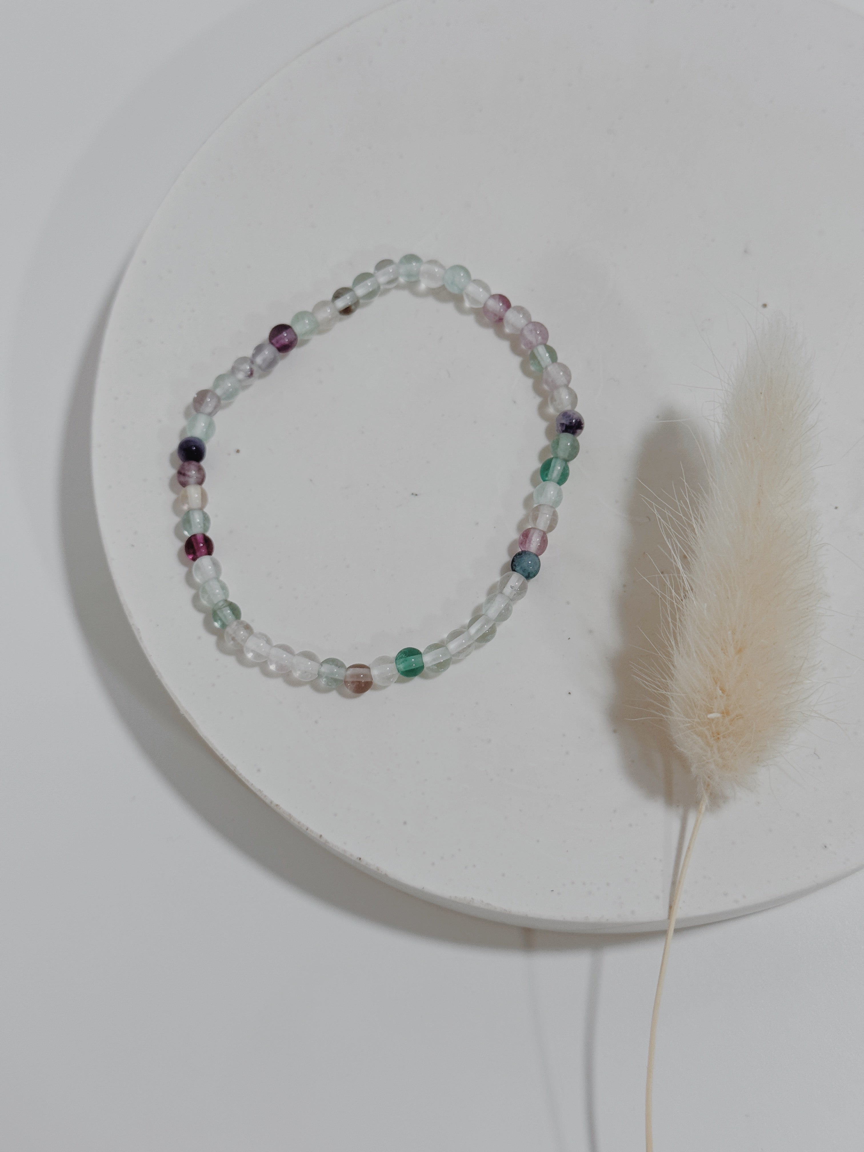 Pulseira Flourite Arco-íris
