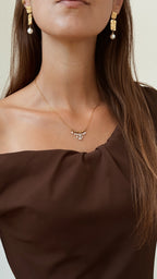 Brincos Golden Bark | Pearl