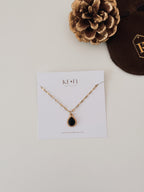 Colar Gota | Ônix