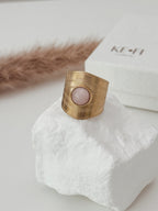 Anel Rosie | Quartzo Rosa