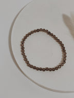 Pulseira Quartzo fumado facetado