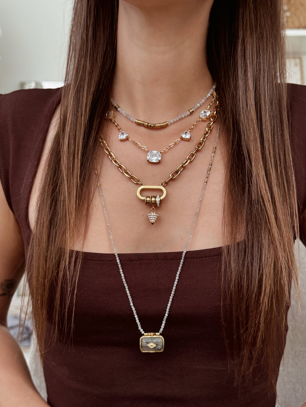 Colar Labradorite | longo