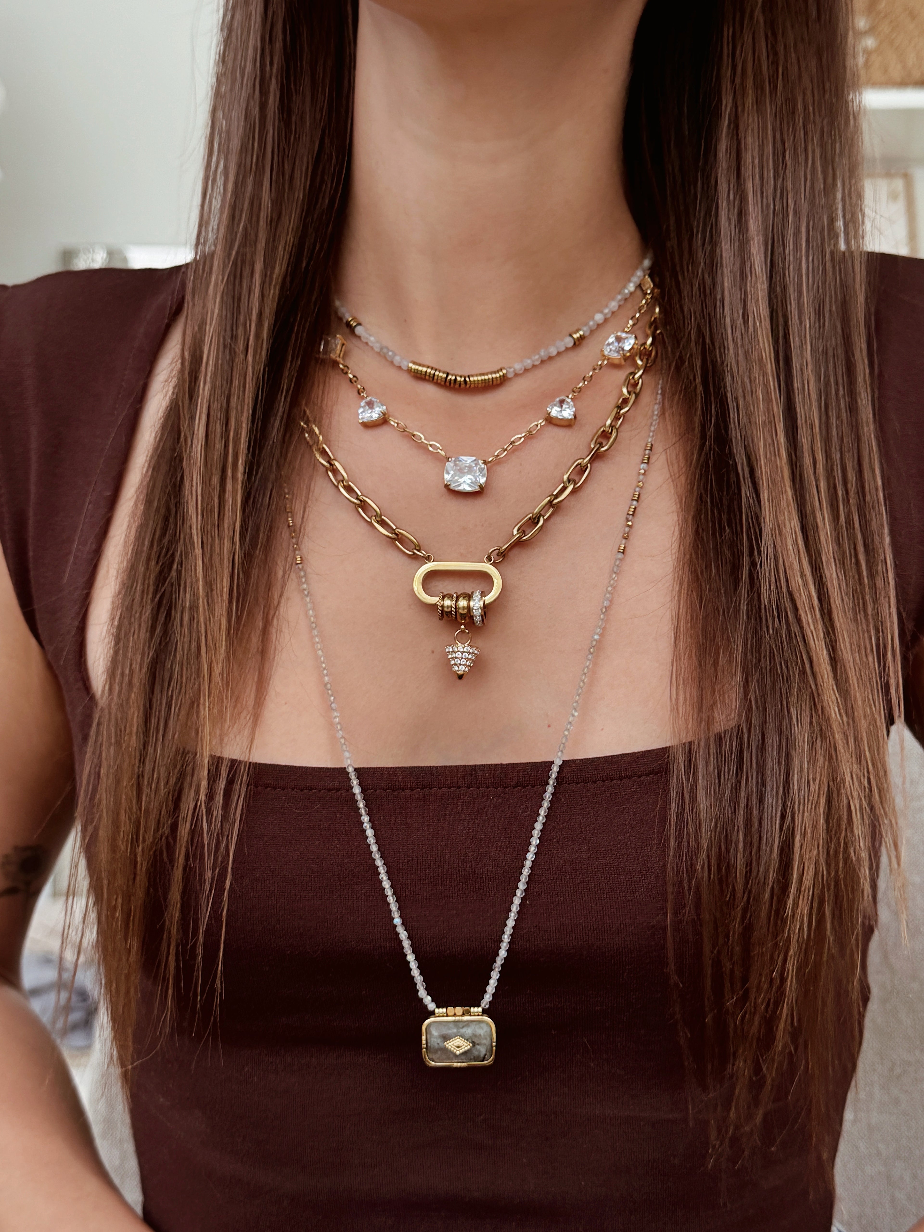 Colar Labradorite | longo