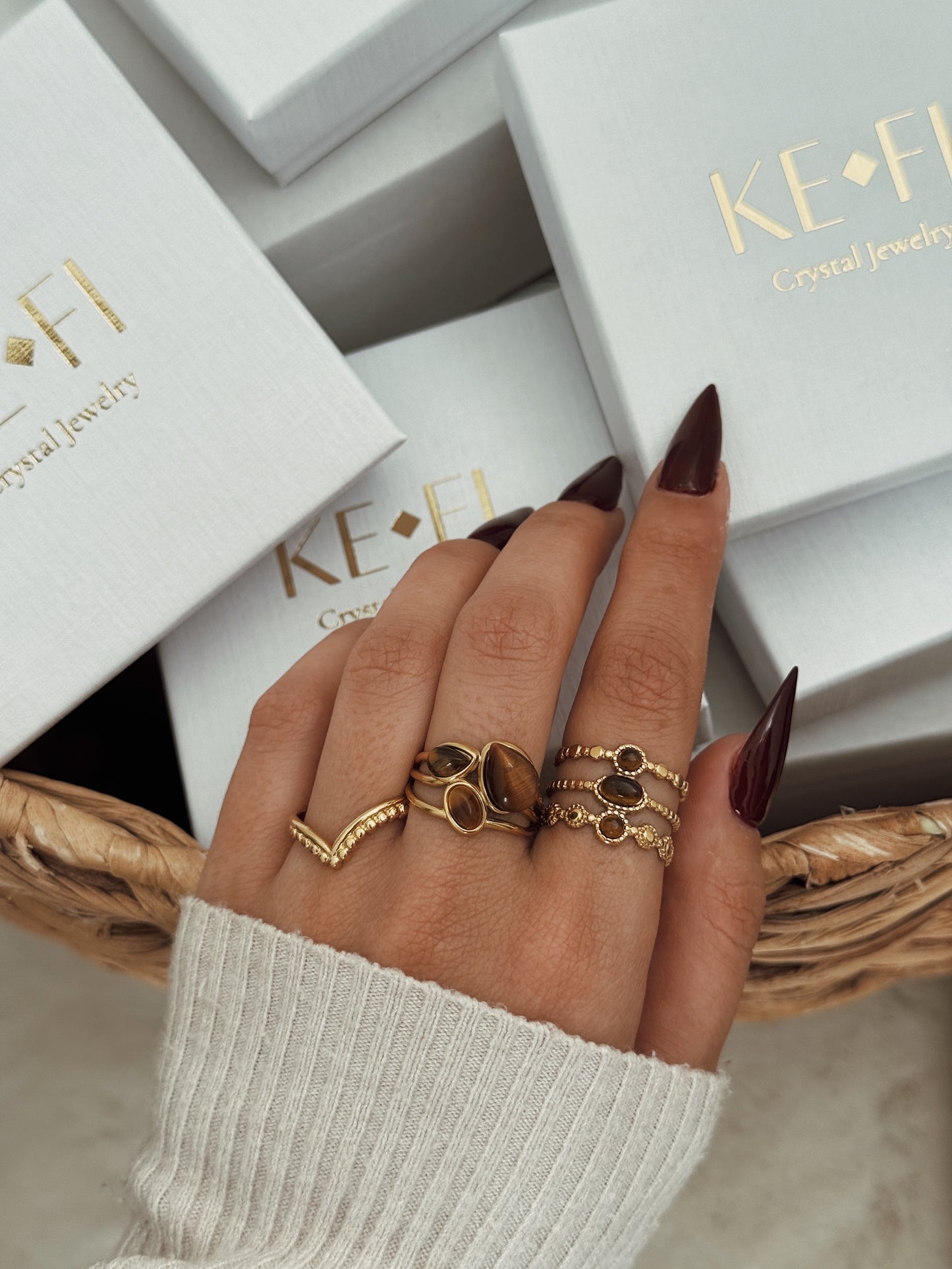 Anel Kaya Olho de Tigre