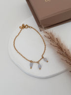 Pulseira Alma Serena ( àgata azul rendada )