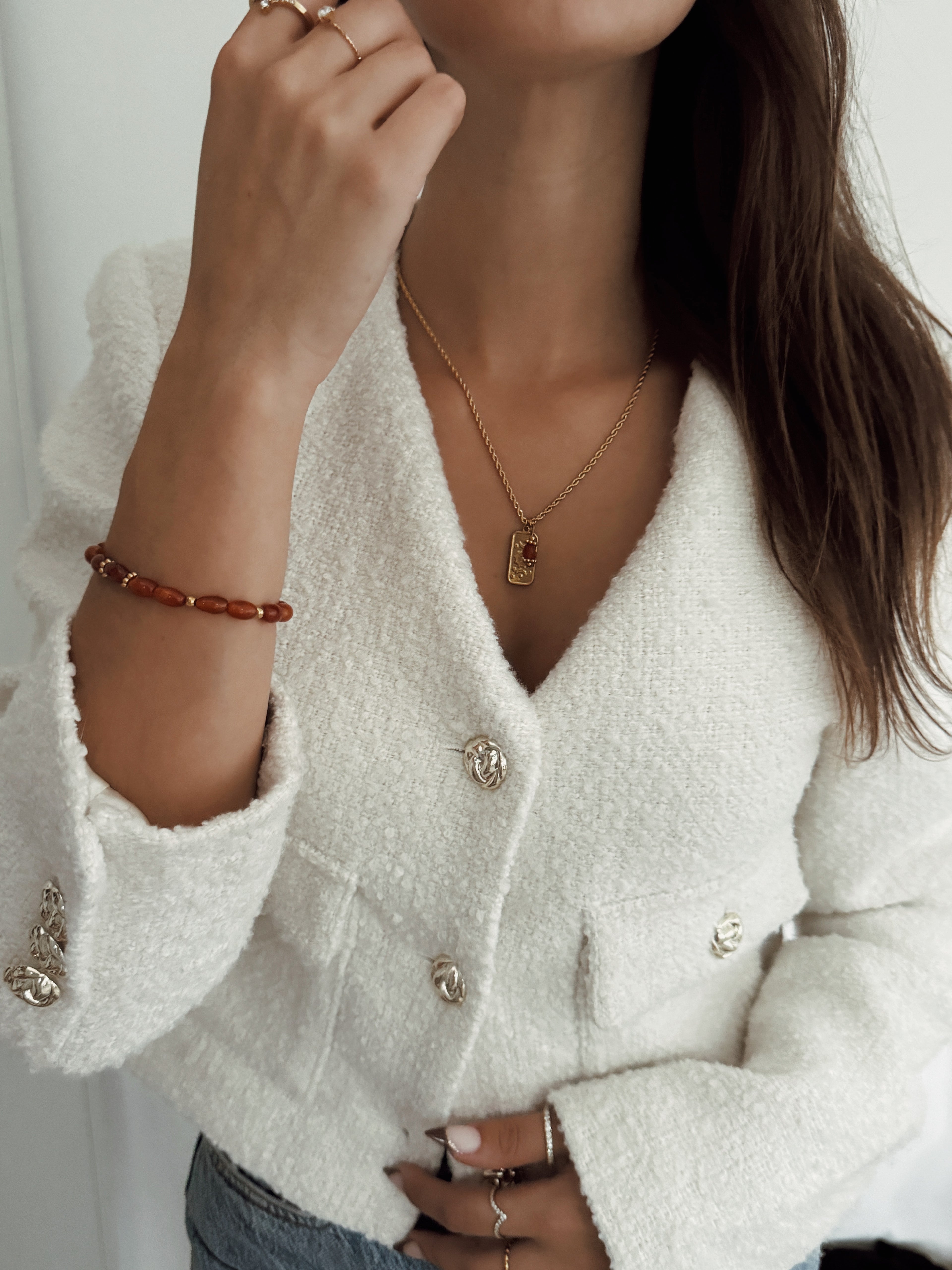 Pulseira Fogo Criador ( cornalina )