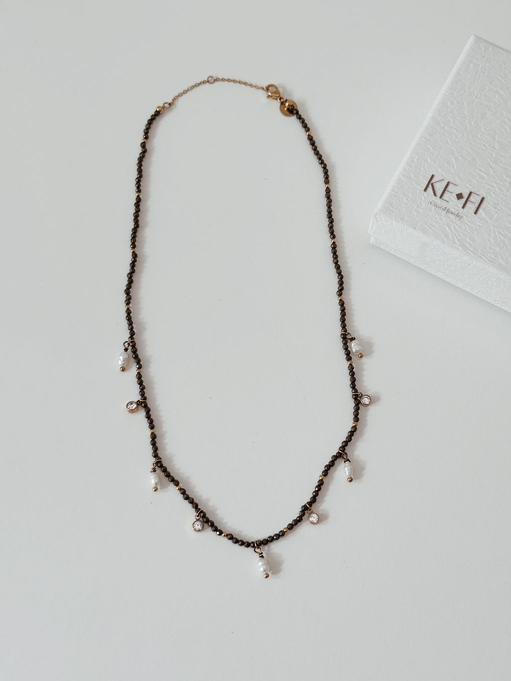 Colar de Pirite | pearl