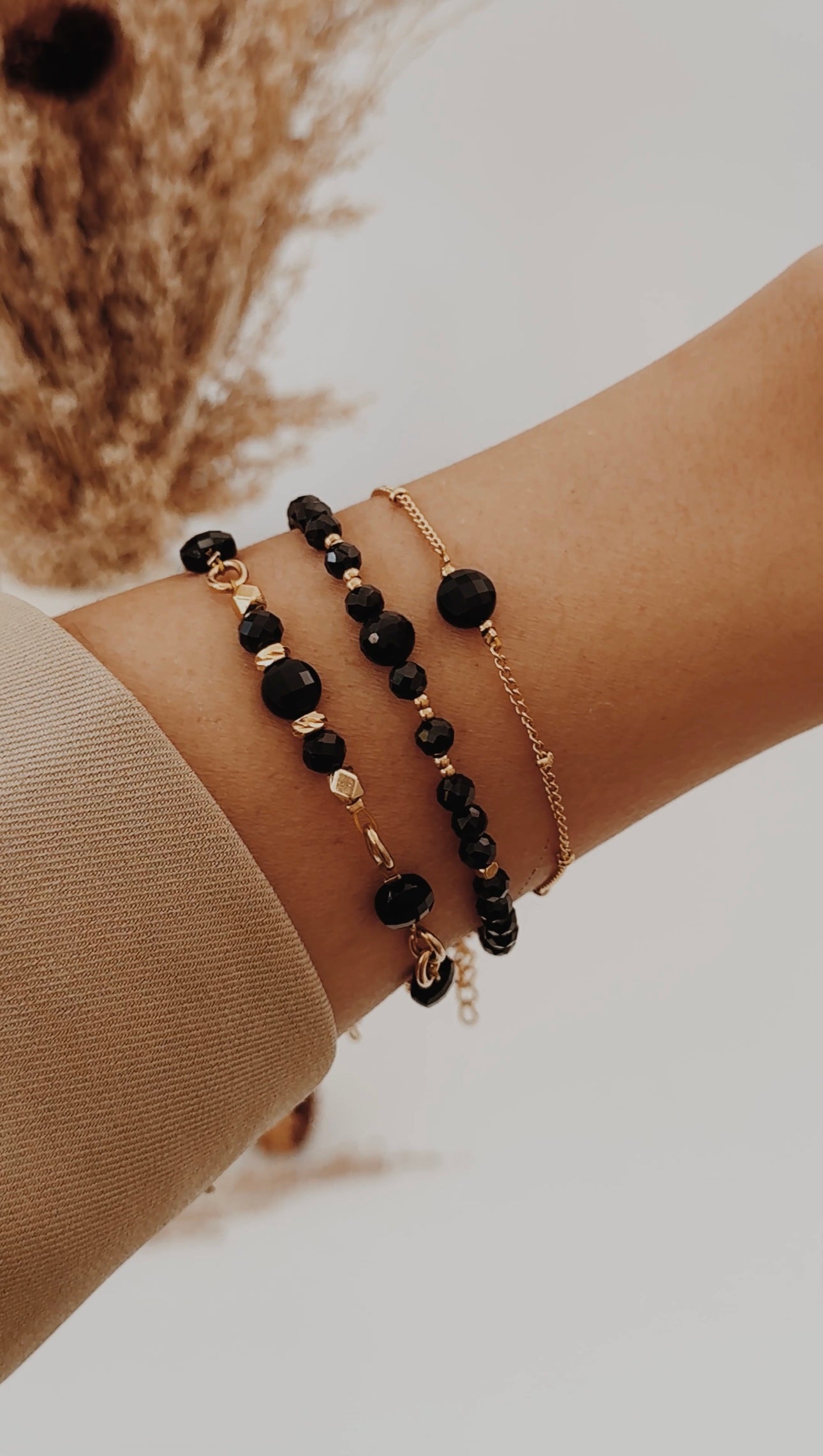 Pulseira Raiz Ancestral - Turmalina Negra