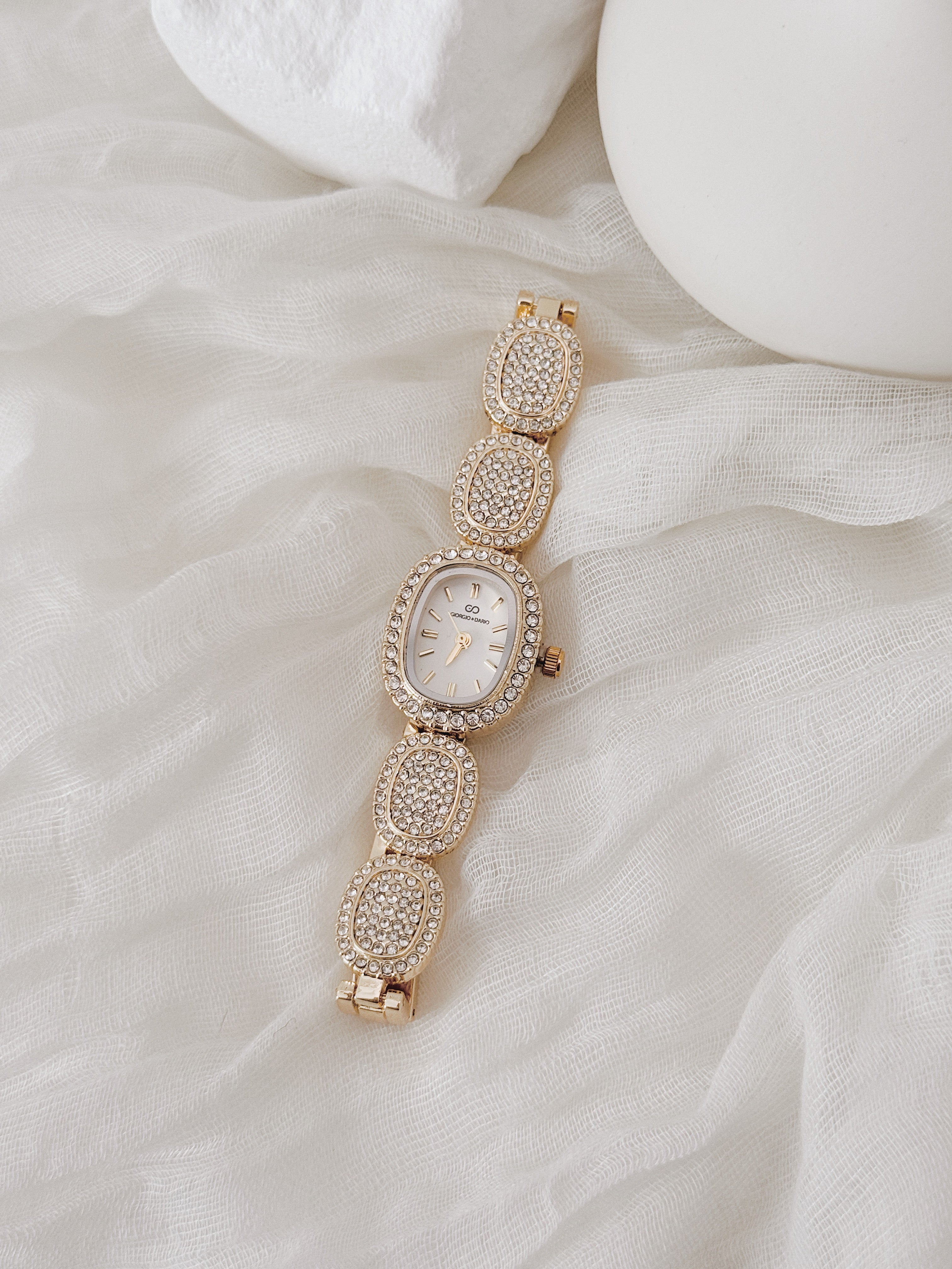 Relógio Giorgio Imperial Gold | mostrador branco