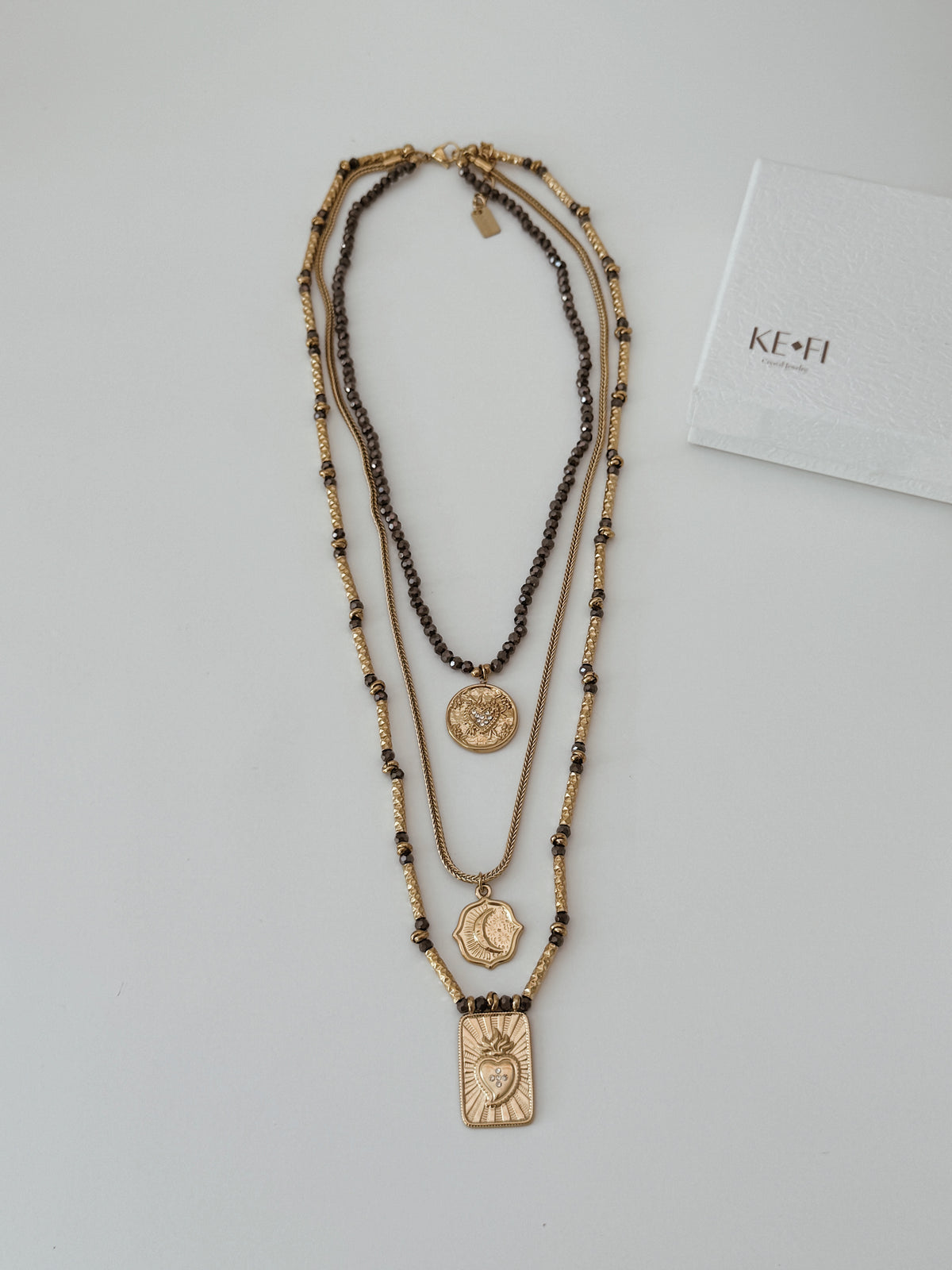 Conjunto Goddess Layer | Hematite
